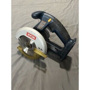 RYOBI 18V Cordless Circular Saw Left Blade Blue Battery Powered Tool